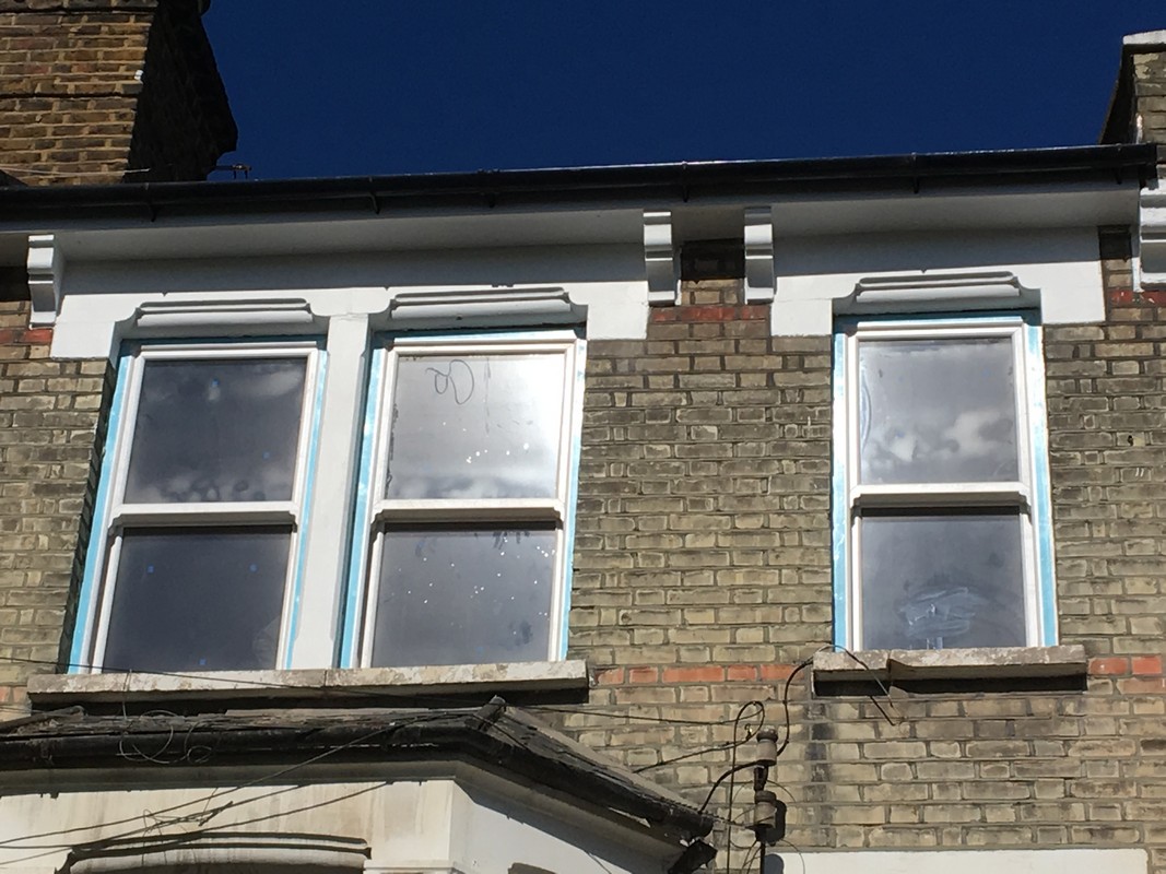 New uPVC sash windows fitted on Victorian terrace in Canning Town